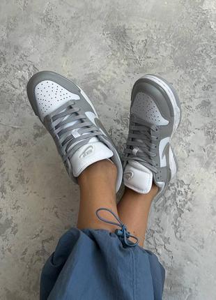 Кроссовки nike dunk low twist "silver"4 фото
