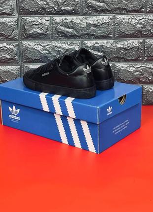 Adidas подростковые на липучках черные размеры 36-413 фото