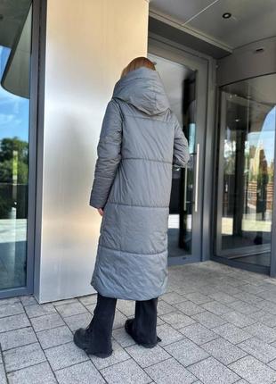 Женская верхняя одежда, теплое пальто на синтепоне осень зима2 фото