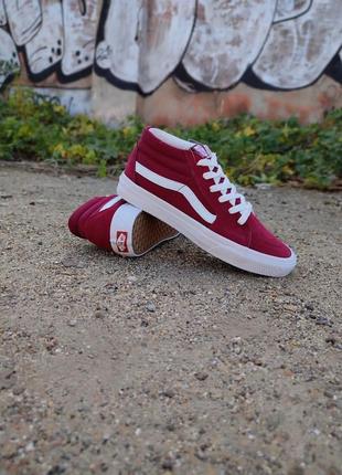 Хакі зелені бордові червоні кеди кросівки ванс олд скул вансы vans хакі зелені бордові червоні кросівки кеді6 фото