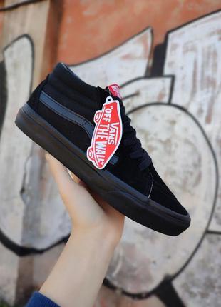 Чорні кеди кросівки черевики ванс вані vans old school