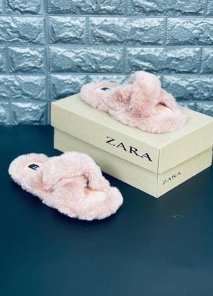 Zara женские розовые тапочки размеры 35-412 фото