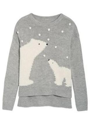 Очень красивый свитерок-оверсайз новогодний 23.