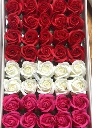Мильні троянди (мікс № 141) для створення розкішних нев'янучий букетів і композицій з мила
