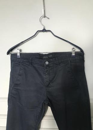 Темно-сині котонові штани джинси zara2 фото