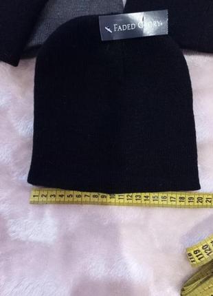 Набор шапок / черная шапка теплая /  серая шапка зимняя / осенняя шапка / черная шапочка / шапка для мальчика2 фото