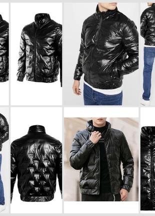 Пуховая куртка мужская оригинал lee cooper пуховик натуральный демисезонный лёгкий лак лакированный