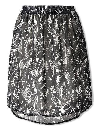 Новая шифоновая юбка на подкладке на лето от tchibo германия размер 32/34 евро 38-402 фото
