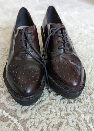 Кожаные брендовые ботинки clarks