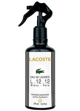 Парфумований спрей для дому lacoste eau de l.12.12 blanc-pure brand collection 275 мл1 фото