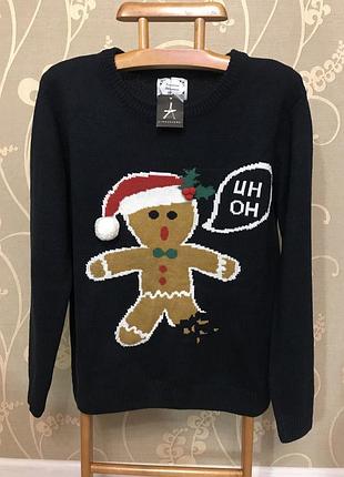 Очень красивый и стильный брендовый вязаный свитер 21.