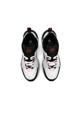 Жіночі кросівки nike m2k tekno fleece white black red#найк2 фото