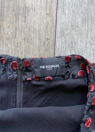 Тюлевая мини юбка с рюшами и бархатными вишнями the kooples мини меди7 фото