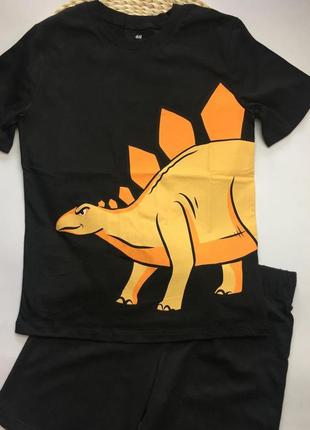 Комплект для хлопчика h&amp;m 🦖🦕💙  футболка + шорты размер 122/128 pepco