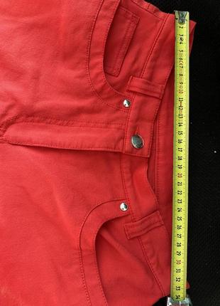 Яркие красные джинсы 34 (xs-s)5 фото