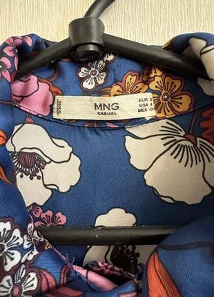 Шелковая блуза mango 3