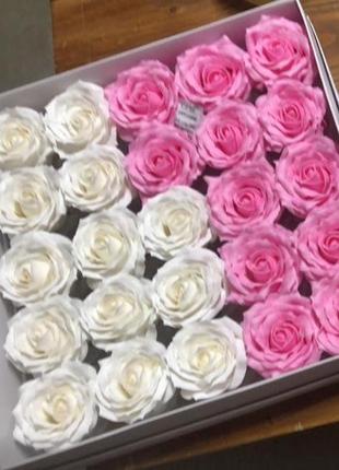 Мыльные розы (микс № 103) для создания роскошных неувядающих букетов и композиций из мыла