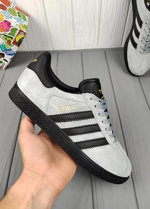 Adidas gazelle gray black