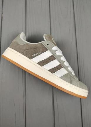 Adidas campus 00s gray white4 фото