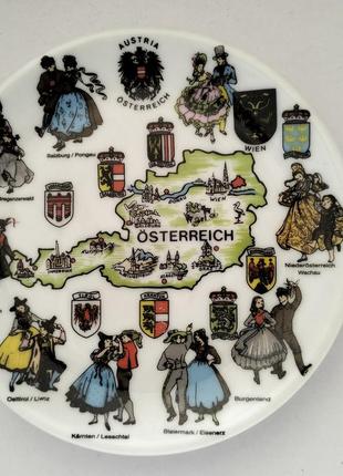 Декоративна тарілка з австрії1 фото