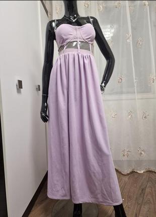 Платье в пол с имитацией корсета2 фото
