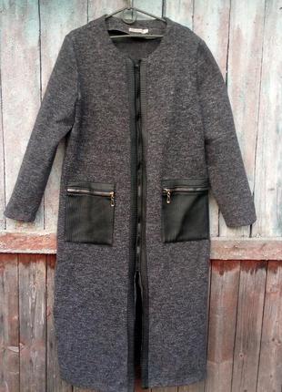 Кардиган пальто 50-52 размер теплое2 фото