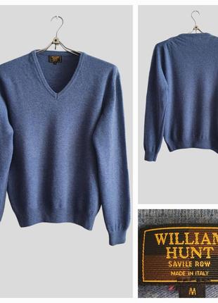 Шерстяной свитер, пуловер william hunt,  италия
