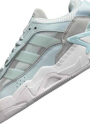 Женские кроссовки adidas originals niteball ll turquoise white#адидас9 фото