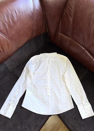 Хлопковая блуза рубашка marc o polo оригинальная белая4 фото