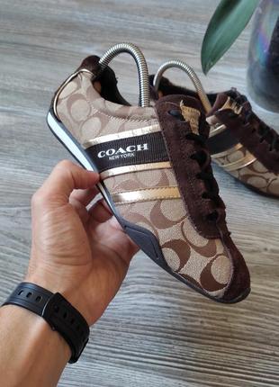 Женские монограмные кроссовки сoach remonna sneakers