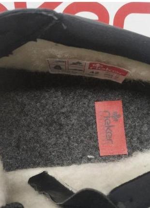 Кожаные зимние ботинки rieker antistress оригинал