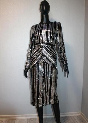 Шикарное вечернее платье в пакетках boohoo