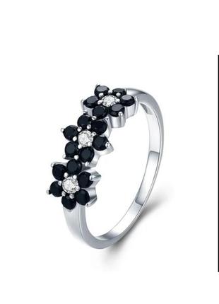 Кольцо кольцо серебро с черными агатами кольца silver