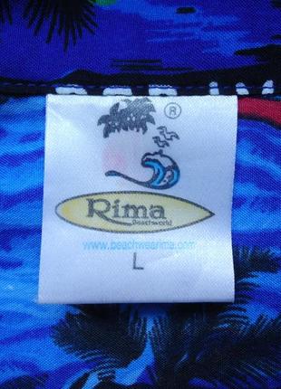 Рубашка  гавайская rima terivoile aruba гавайка (l-xl)4 фото