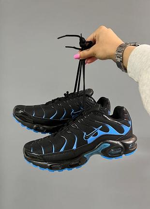 Nike tn air max plus black university blue кроссовки мужские