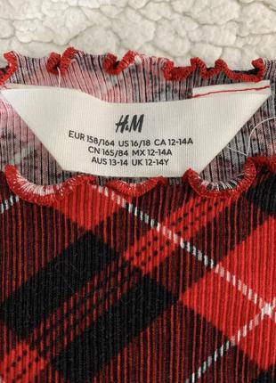 H&amp;m топ в клетку3 фото