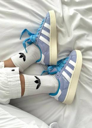 Женские кроссовки adidas campus ambient sky blue7 фото