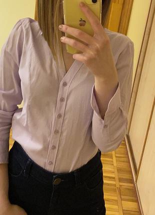 Натуральная базовая рубашка [блузка, сорочка]1 фото