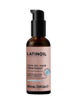 Восстанавливающее масло для волос латиноил 60 мл(chia oil hair treatment 60ml "latinoil")