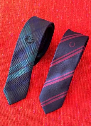 Fred perry narrow silk tie галстук, краватка6 фото