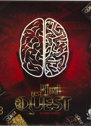 Настольная игра best quest 4in1 (укр) danko toys bq-02-01u карточки таблица развивающие квесты для детей
