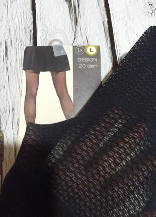 Черные женские колготки в мелкую сетку колготы сетка ажурные2 фото