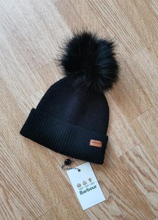 Barbour dover pom beanie шапка