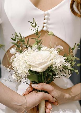 Изысканное стильное платье на свадьбы, роспись,крестины