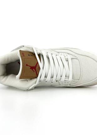 Кросівки air jordan 4 levi's 'white denim6 фото