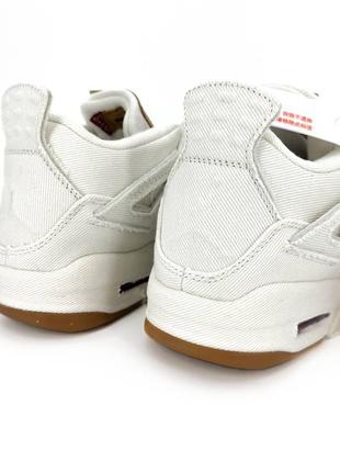 Кросівки air jordan 4 levi's 'white denim8 фото