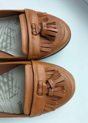 Шкіряні фірмові туфлі мокасини clarks! оригінал!