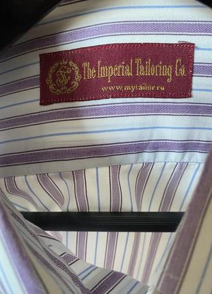 Рубашка ручной работы под запонки the imperial tailoring co.3 фото