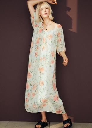 Шикарне шифонове плаття батал h&m