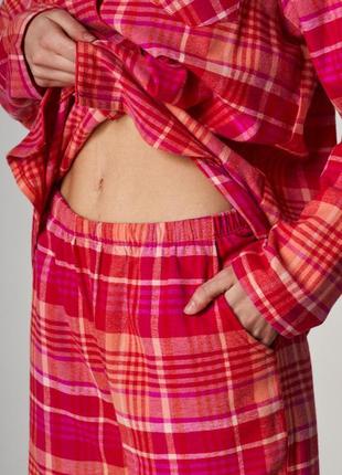 Женская теплая фланелевая пижама key4 фото